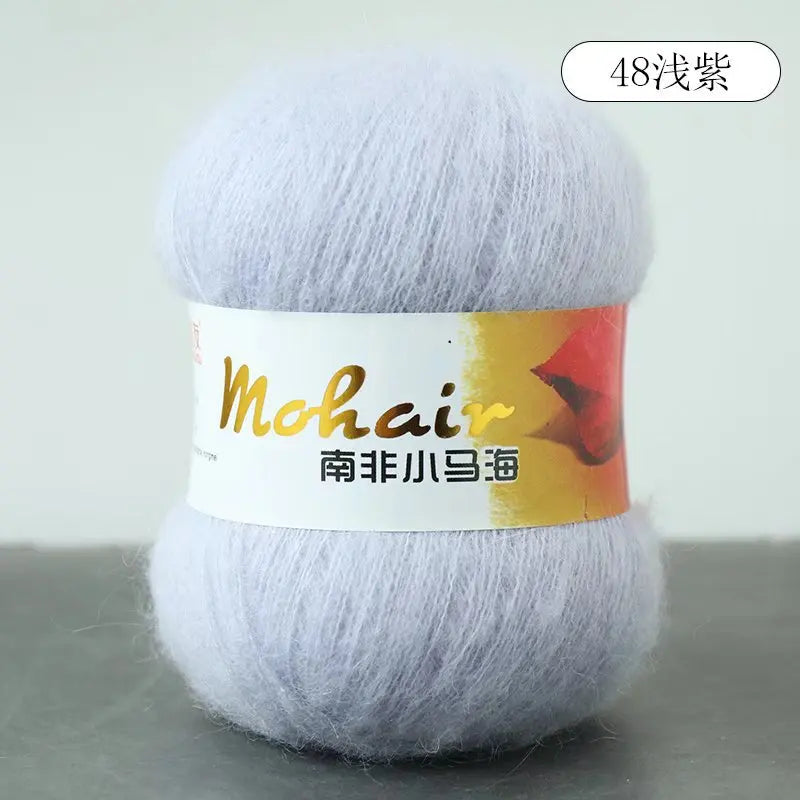 Fil de laine Mohair d'alpaga en peluche pour fil à tricoter, écharpe de pull 40 grammes/boule, fils épais de Lanas doux et chaud gonflés