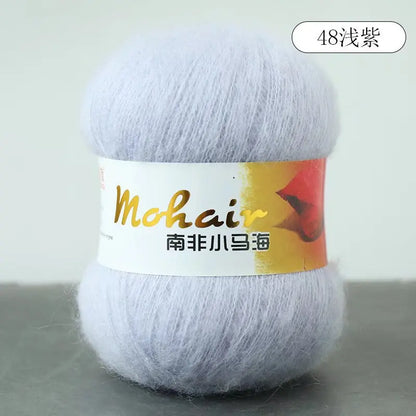Fil de laine Mohair d'alpaga en peluche pour fil à tricoter, écharpe de pull 40 grammes/boule, fils épais de Lanas doux et chaud gonflés