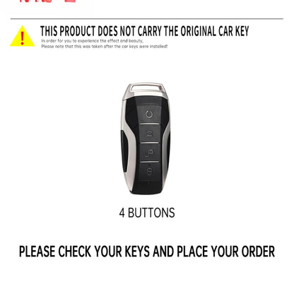 Étui pour clé de voiture en métal, Style course à 4 boutons, housse Fob pour BYD Song Plus Atto 3 Han EV Tang DM Qin Seal Dolphin