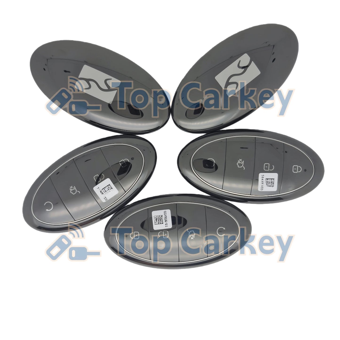 TopCarkey – clé télécommande intelligente originale, sans clé, puce Go ID4A, 433MHz, avec coque métallique, pour BYD Yangwang U8 U8L U9 Xtreme U9X U7