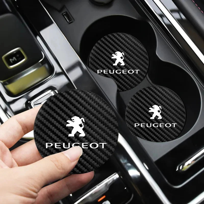 Coussin antidérapant en silicone pour voiture, 2 pièces, accessoires d'intérieur imperméables pour Peugeot 206 208 207 3008 308 2008 107 508 607