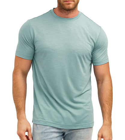 100% laine mérinos T-Shirt hommes à manches courtes chemises mérinos Sport léger couche de Base randonnée T-Shirt doux respirant maillot de corps