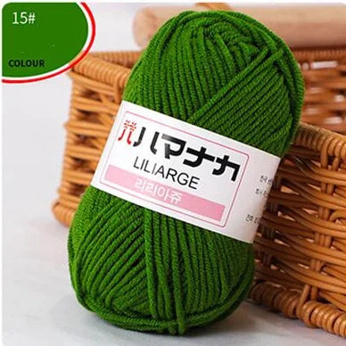 Fil de laine à tricoter en coton doux et doux pour bébé, fil de velours en fibres épaisses, fil de laine à tricoter à la main pour pull de bricolage