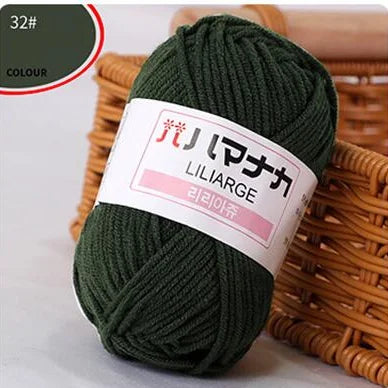 Fil de laine à tricoter en coton doux et doux pour bébé, fil de velours en fibres épaisses, fil de laine à tricoter à la main pour pull de bricolage