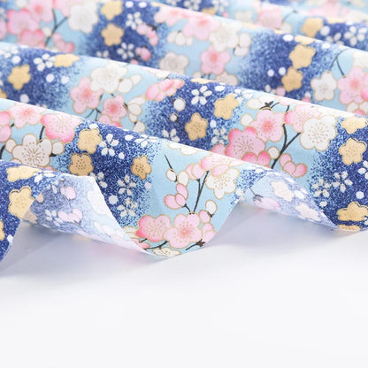 Tissu bronzé Kimono japonais 50x145cm, tissu en coton imprimé fleurs de cerisier Sushi, matériaux de bricolage, accessoires de Patchwork pour la couture
