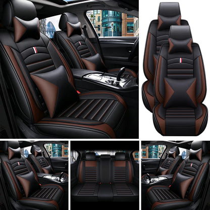 1pcs All inclusive seat cover full leather car seat cushion single seat driver and passenger seat cover all season universal pad