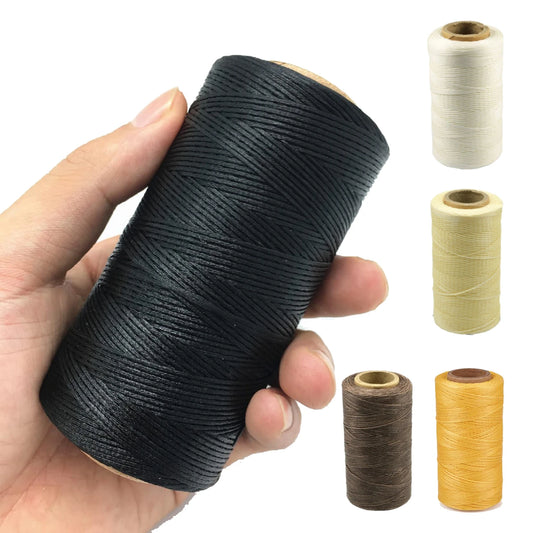 Fil ciré à coudre en nylon et cuir de 260 m, fil à coudre long pratique, pour l'artisanat du cuir, le bricolage, la reliure, la réparation de chaussures