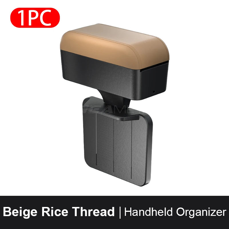 SEAMETAL – boîte d'accoudoir de voiture, organisateur de repose-coude à hauteur réglable, boîte de rangement universelle pour repose-bras intérieur, organisateur d'espace de siège