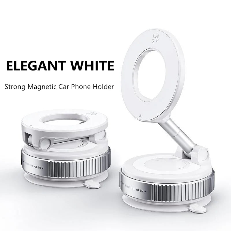 Nouveau support magnétique pour téléphone, design pliable, 360° °   Support de téléphone portable pour voiture, bureau, salle de bain, avec ventouse magnétique réglable