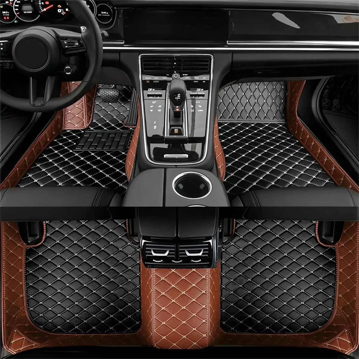 Tapis de sol de voiture en cuir pour BYD Yangwang U8 2023 2024 2025 2026, ensemble complet imperméable pour tous les temps