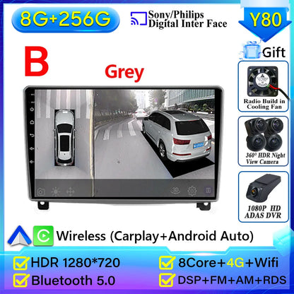 Autoradio Carplay pour Peugeot 407 2004-2011 Android 15 Navigation GPS Android Auto stéréo Android 15 vidéo 2K BT 4G No 2din DVD