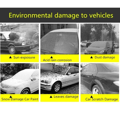 Juste de voiture noire extérieure complète, pare-soleil automatique, protection anti-poussière avec bandes de coulée, universelle pour URA, berline arrière, SUV