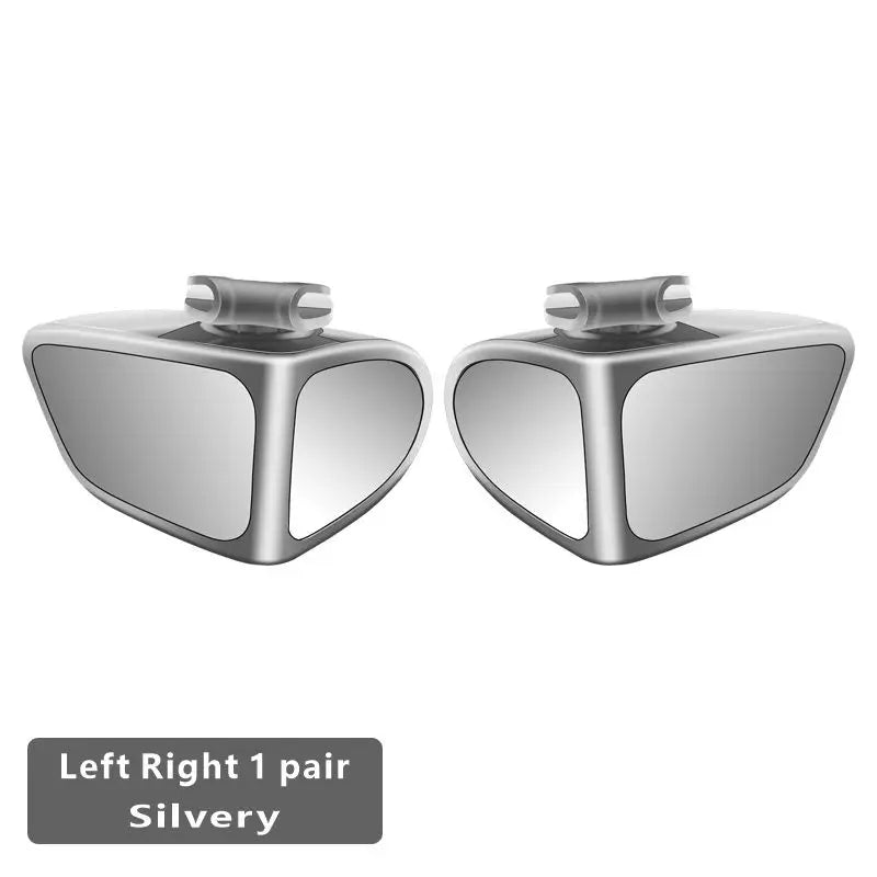 Rétroviseurs de voiture réglables et rotatifs, rétroviseur grand angle, rétroviseur de sécurité transparent, accessoires convexes, angle mort à 360 °, 2 pièces