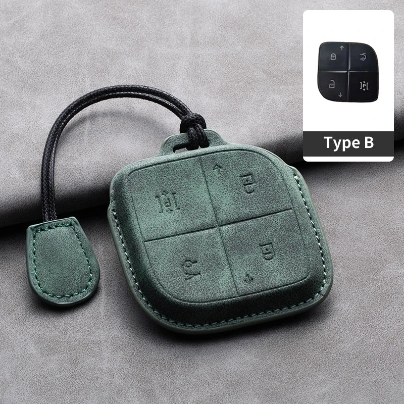 Convient pour LYNK & CO 08 2022 2023 2024 housse de clé télécommande intelligente de voiture en cuir coque de Protection de clé de voiture accessoires de décoration