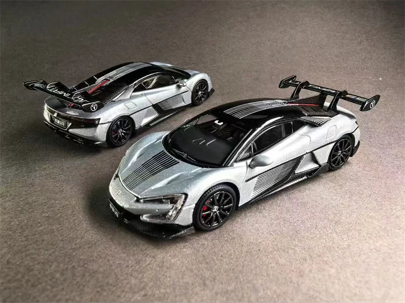(Précommande) Xcartoys 1:64 BYD YangWang U9 Version piste de course argent moulé sous pression modèle de véhicule de collection