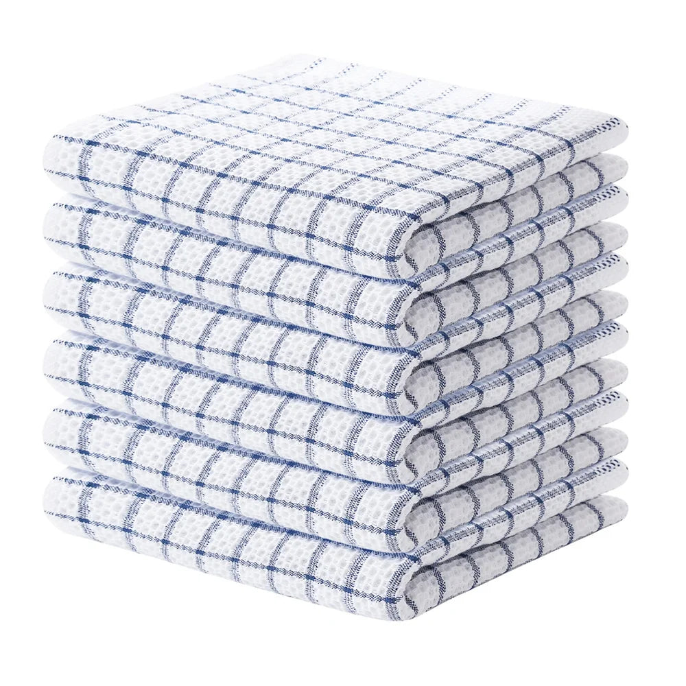 Homaxy 100% coton serviette de cuisine torchon doux Super absorbant chiffons de cuisine nettoyage à domicile serviette à récurer lavage de la vaisselle tissu