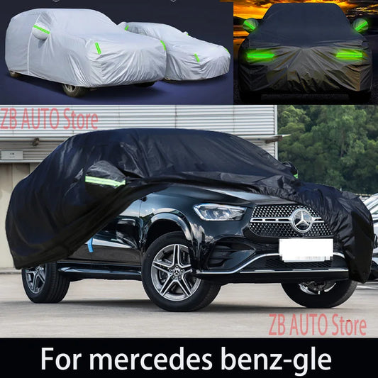 Juste de voiture complète pour Mercedes Benz, protection extérieure interdite, bâche de neige, pare-soleil, étanche, anti-poussière, accessoires de voiture extérieurs