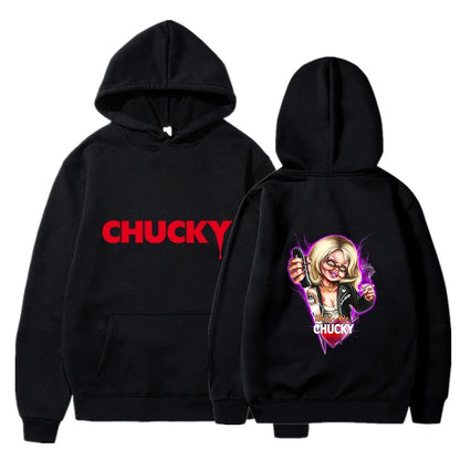 Sweat à Capuche pour Homme et Femme, avec Motif de Film d'Horreur Play Chucky, Harajuku, Hip Hop, Streetwear, Automne et Hiver