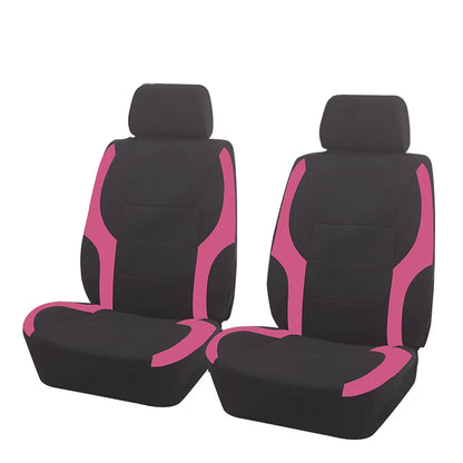 AUTO PLUS-Ensemble de Housses de Siège de Voiture Universelles en Polyester, Protection en Tissu Uni Bicolore, Accessoires Automobiles