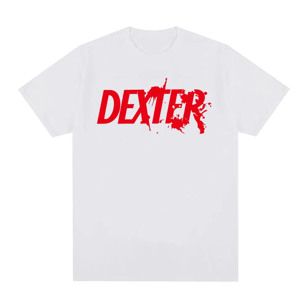 TV Play Dexter Morgan Logo imprimé T-shirts hommes femmes vêtements décontracté surdimensionné à manches courtes T-shirt en coton de haute qualité