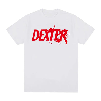TV Play Dexter Morgan Logo imprimé T-shirts hommes femmes vêtements décontracté surdimensionné à manches courtes T-shirt en coton de haute qualité