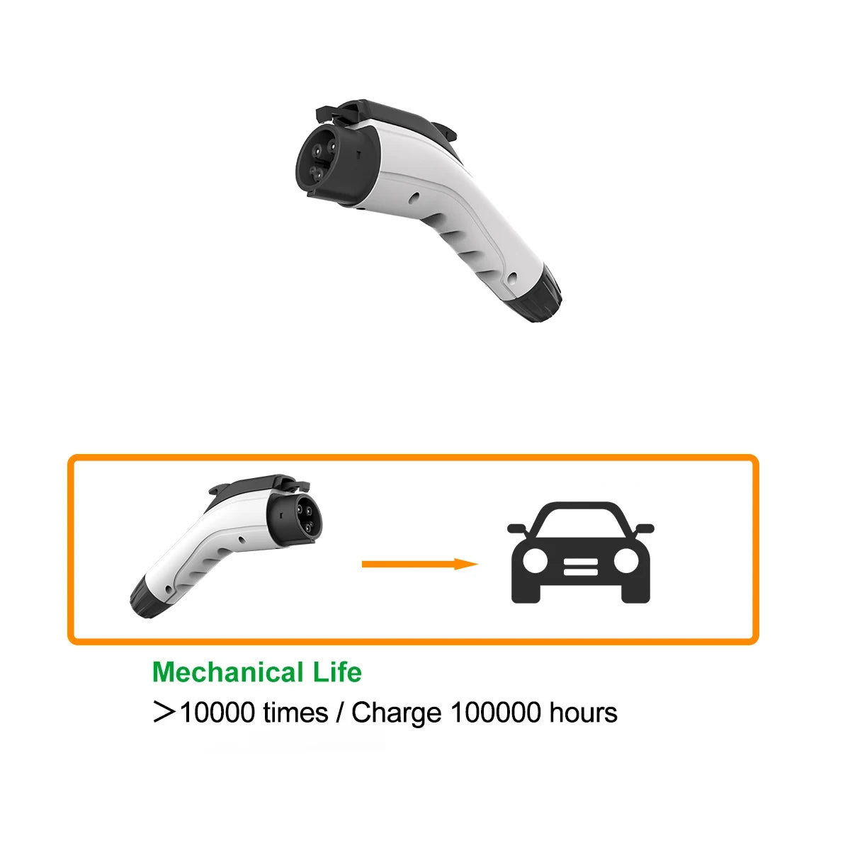 WUFEN Type1 EV chargeur prise 16A 3.5KW/32A 7KW/40A 8.8KW/50A 11KW 1P SAE J1772 connecteur chargeur de voiture électrique Station de charge