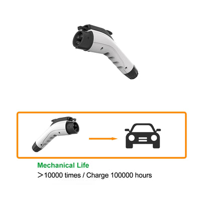 WUFEN Type1 EV chargeur prise 16A 3.5KW/32A 7KW/40A 8.8KW/50A 11KW 1P SAE J1772 connecteur chargeur de voiture électrique Station de charge