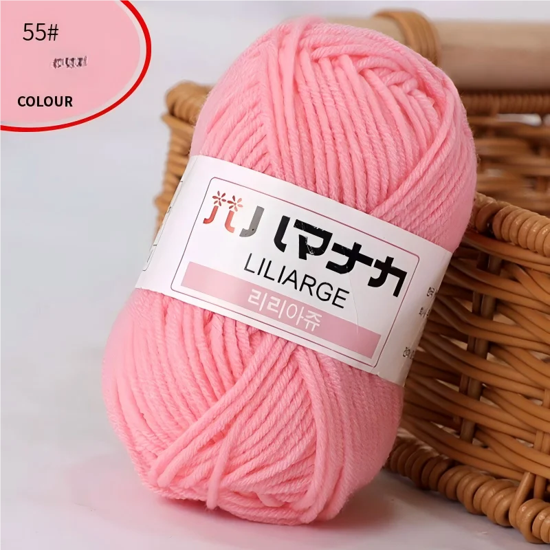 Fil à tricoter en coton doux et épais pour bébé, fil de velours en fibres épaisses pour tricot à la main, fil à crocheter pour pull DIY