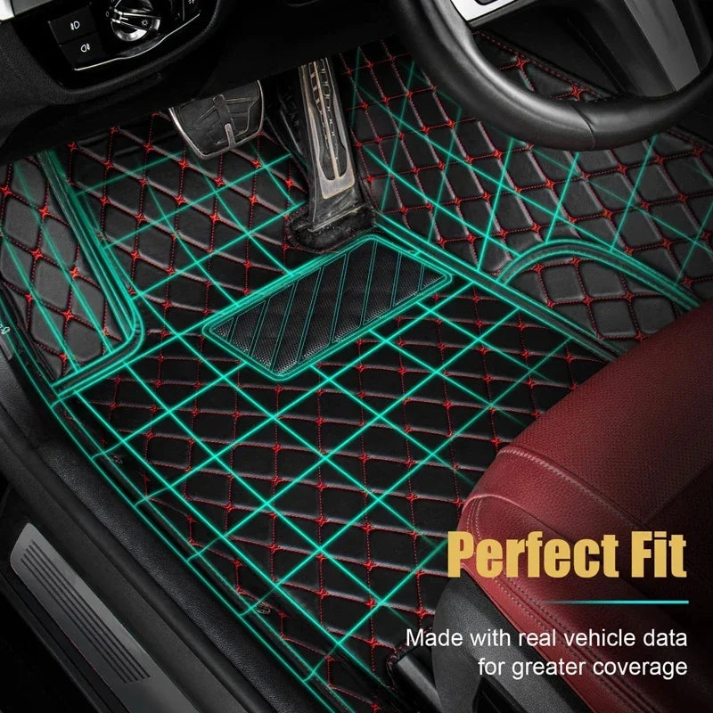 Tapis de sol de voiture personnalisés adaptés à la BMW X5 5 sièges véhicule électrique 2017-2019 tapis de pied en cuir automatique tapis
