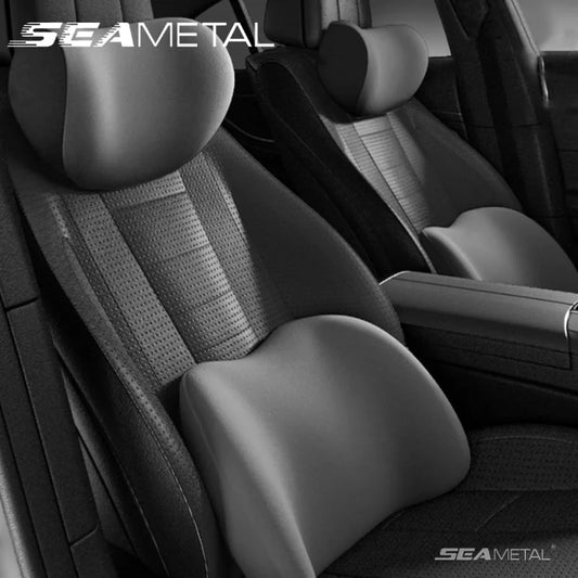 SEAMETAL oreiller de voiture intérieur mousse à mémoire de forme oreillers d'appui-tête de voiture universel Auto taille coussin protecteur tête cou oreiller accessoire