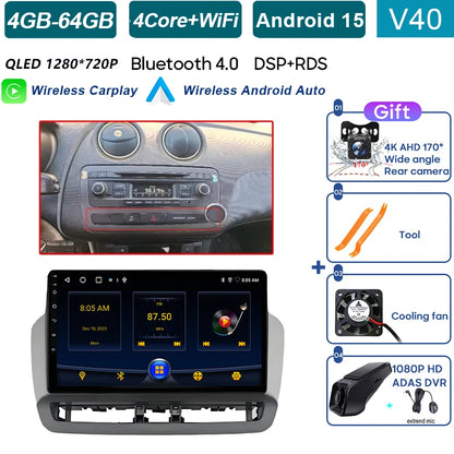 Écran tactile QLED de Navigation GPS pour Seat Ibiza 2012 – 2015, Android Auto Radio, lecteur vidéo multimédia de voiture, 5G, WIFI, BT, sans DVD 2din