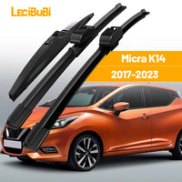 Pour Nissan Micra K14 2017-2023 1 jeu de balais d'essuie-glace avant et arrière essuie-glaces 2018 2019 2020 2021 2022 accessoires