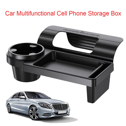 Boîte d'évaluation de voiture multifonctionnelle avec porte-gobelet, porte latérale, fenêtre, fente pour téléphone, confrontStorage T1 pour véhicule