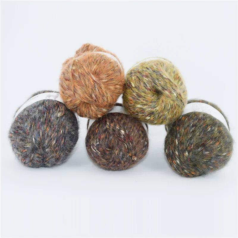 Fil épais tricoté en alpaga, 50g, aiguille colorée chaude, Crochet, écharpe tricotée à la main, fil de laine en coton Alize