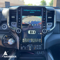 Autoradio Android 13 de 13.6 Pouces avec Écran Tactile et GPS, Lecteur Stéréo, Limitation Auto, Unité Centrale pour Dodge RAM 1500, 2500, 3500, 2019 - 2022