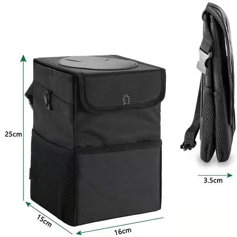 Poubelle étanche pour voiture, organisateur d'accessoires de voiture, benne à ordures pour voitures, poches de rangement portables à fermeture