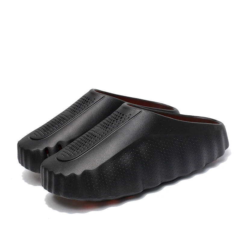 Pantoufles d'été à la mode pour hommes, chaussures d'extérieur légères antidérapantes à tige basse, chaussures décontractées résistantes à l'eau pour hommes
