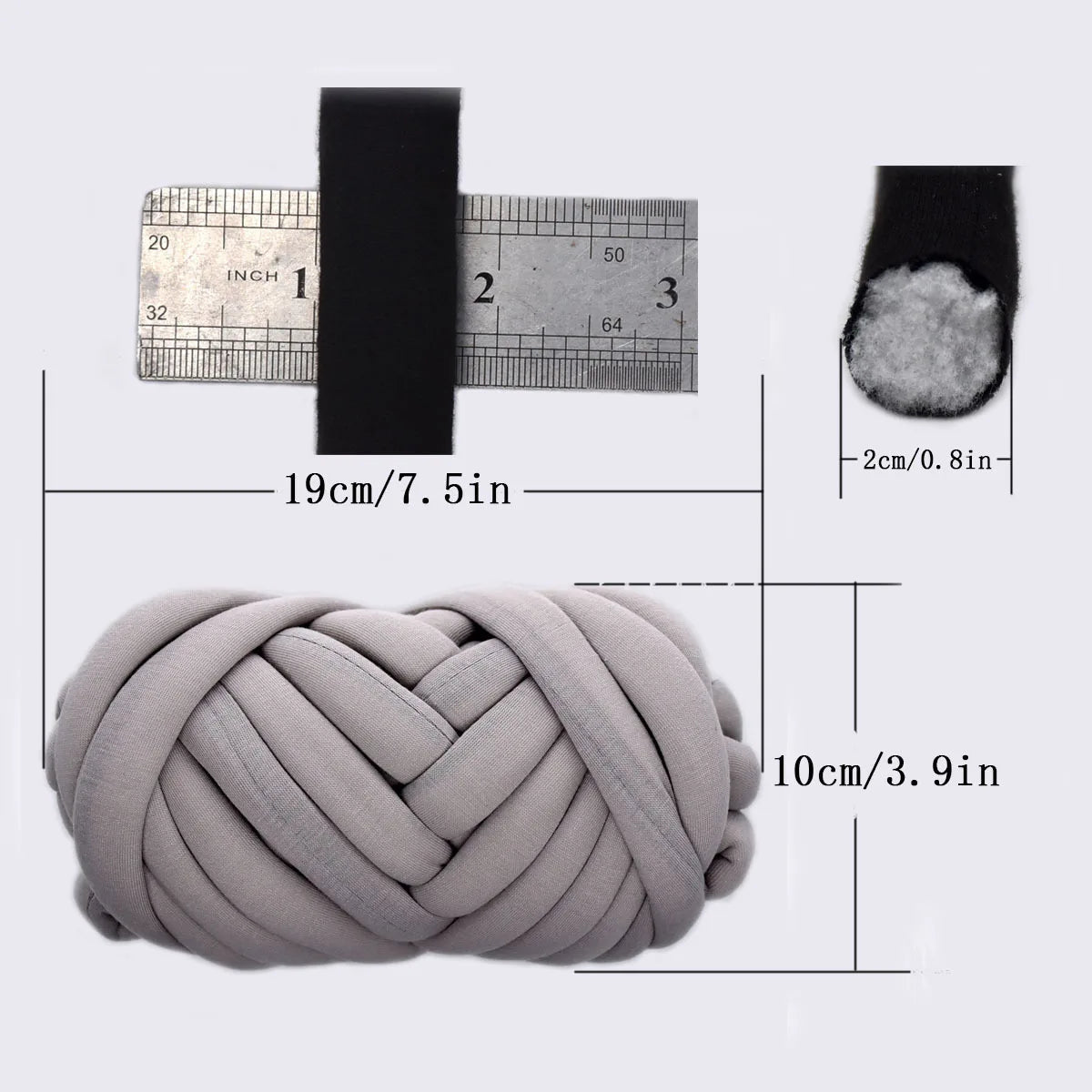 Fil épais Super volumineux de 250g, pour tricoter à la main, Crochet, doux, grand coton, bricolage, bras, tricot, fil fil rotatif pour couverture