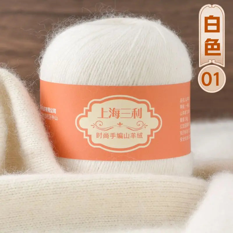 Fil de cachemire mongol chaud 100 g/ensemble, 3 plis, pour pull, gants, Crochet, écharpe à tricoter, fil de laine, doux pour la peau, uni, 100%