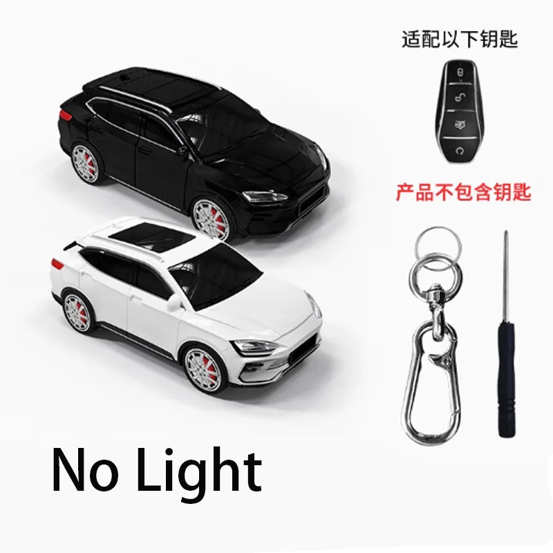 Pour BYD Song modèle de voiture pour BYD Song Plus Atto 3 Han EV Tang DM Qin joint dauphin télécommande voiture porte-clés couverture porte-clés accessoires