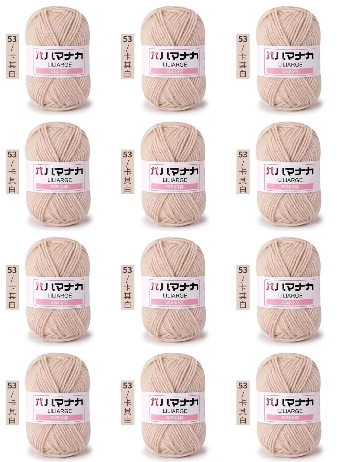 12 pièces 300g fil de lait fait à la main grossier bricolage tissage boule de fil pour pull chapeau écharpe et autres vêtements doux Crochet fil à tricoter