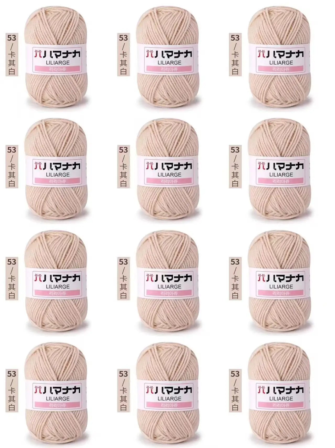 12 pièces 300g fil de lait fait à la main grossier bricolage tissage boule de fil pour pull chapeau écharpe et autres vêtements doux Crochet fil à tricoter