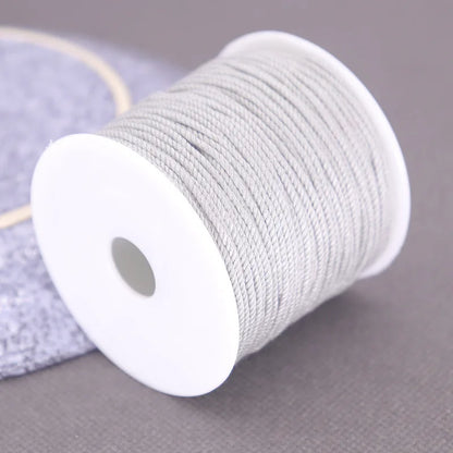 Corde de coton pour macramé, ficelle, ficelle, fil, artisanat, couture, tentures murales faites à la main, bohème, fête de mariage, décoration d'intérieur, 1.2mm, 37m
