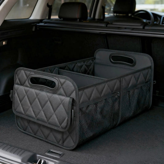 Organisateur de coffre de voiture pour SUV, organisateurs et rangement de voiture avec 6 poches, organisateur de coffre en Polyester imperméable pour accessoires de voiture