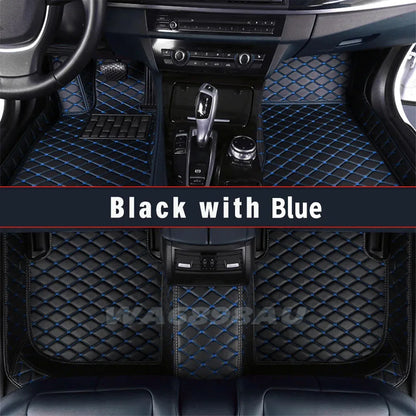 Tapis de sol de voiture personnalisé pour Xpeng P7 2020 – 2024, tapis de sol de voiture en cuir résistant à l'usure de haute qualité