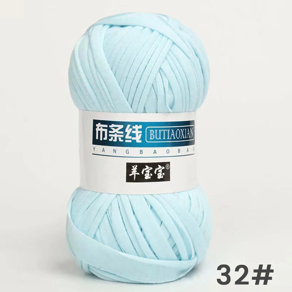 Fil épais de 100g, tissu coloré Super doux, bande de fil pour tricoter à la main, sac tissé, panier de tapis, matériel tricoté à la main, bricolage