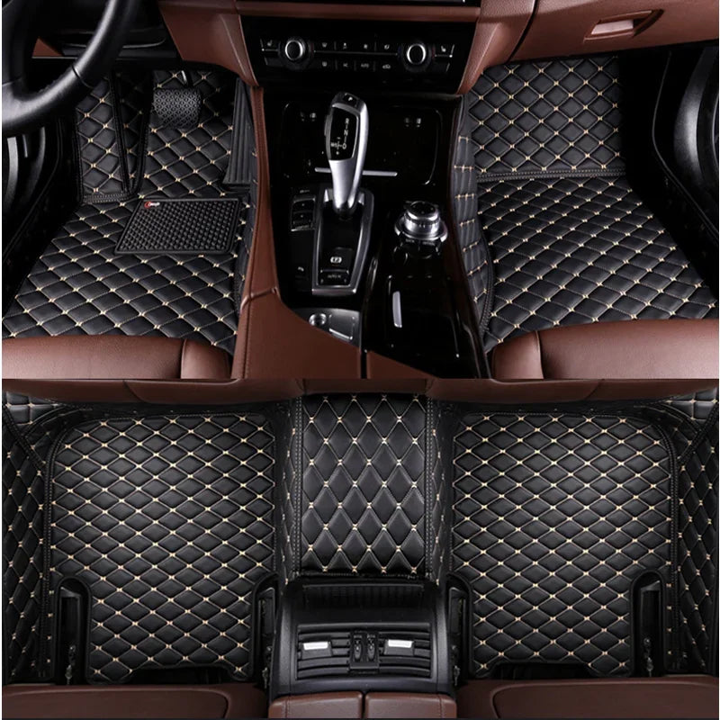 Tapis de sol de voiture personnalisés adaptés à la BMW X5 5 sièges véhicule électrique 2017-2019 tapis de pied en cuir automatique tapis