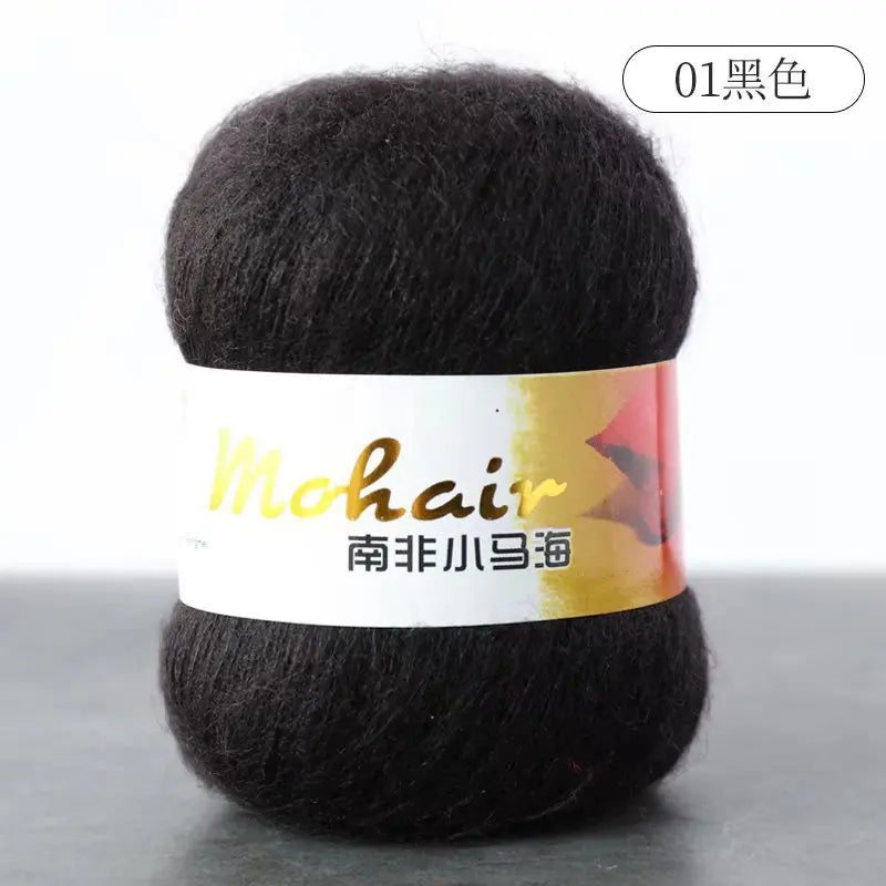 Fil de laine Mohair d'alpaga en peluche pour fil à tricoter, écharpe de pull 40 grammes/boule, fils épais de Lanas doux et chaud gonflés