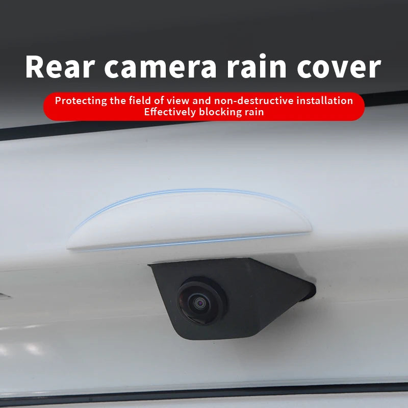 Caméra arrière de recul pour voiture, housse de pluie ABS, anti-pluie, pour caméra de recul, pare-pluie, bouclier étanche, accessoire extérieur de voiture