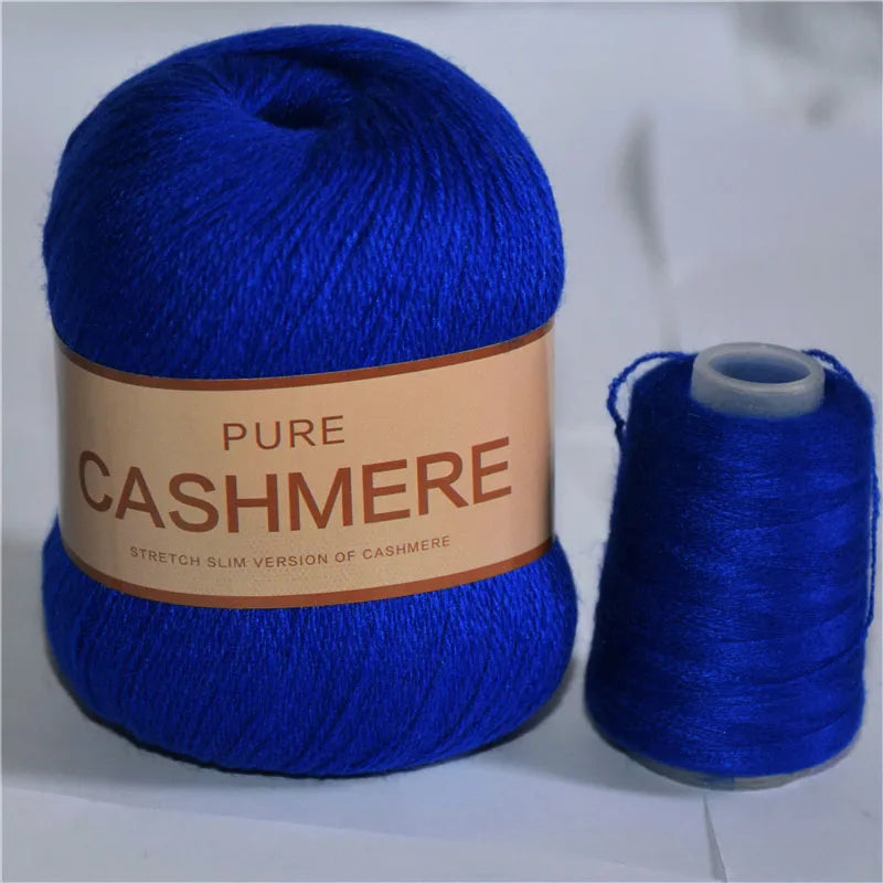 Fil de cachemire pour un crochet 3 plis peigné pur mongol chaud doux tissage flou tricot fil à main en cachemire 5 pièces